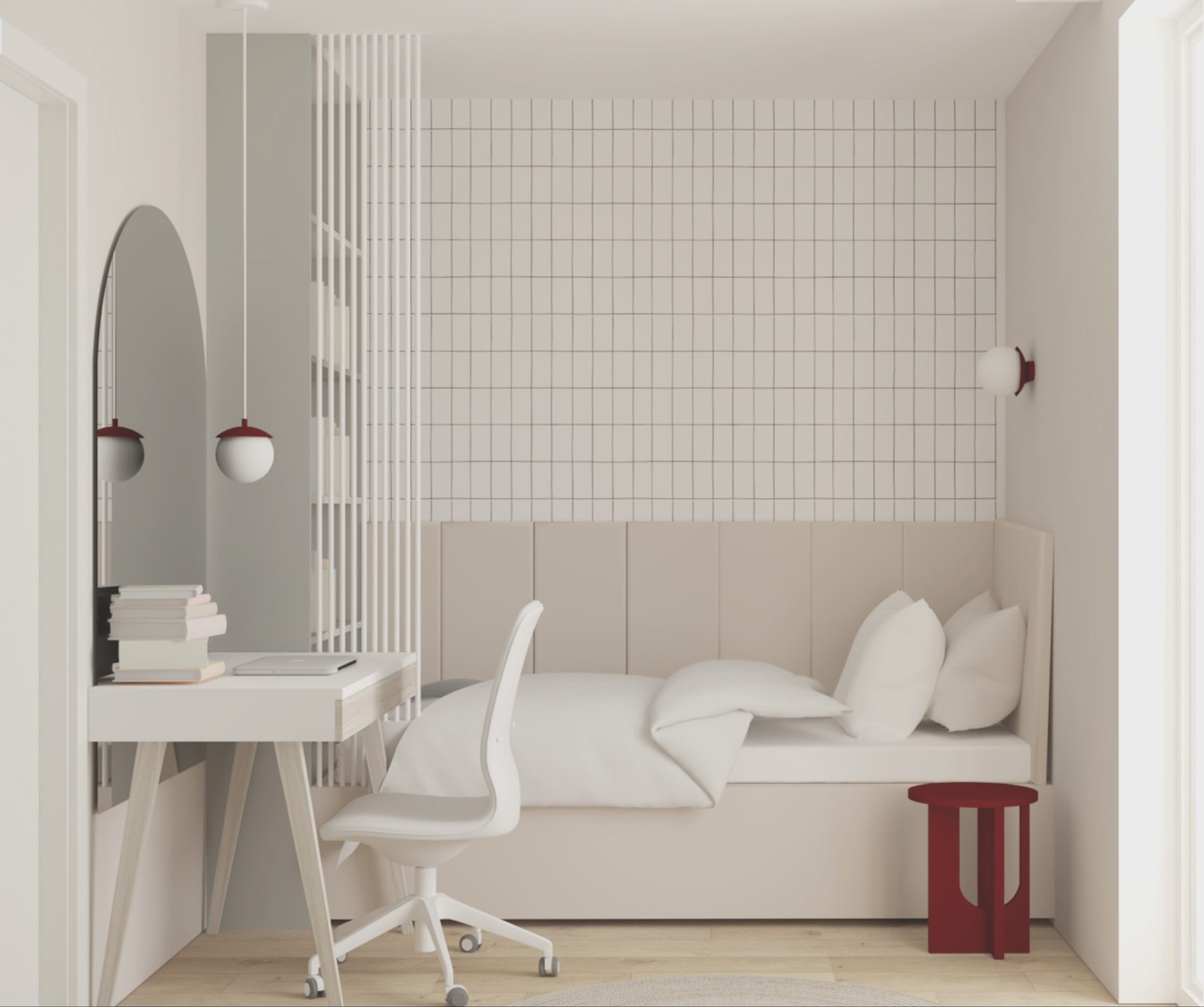 Pokój nastolatki minimalistyczny